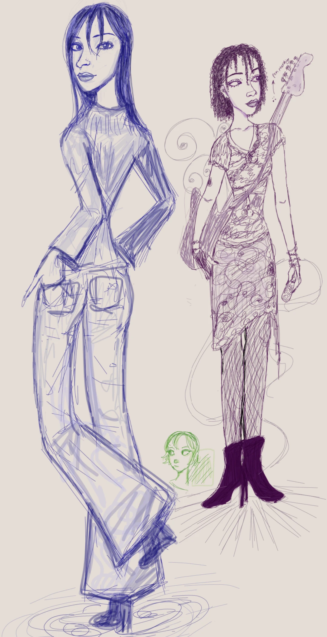 Che, Willow, and mini Isabella