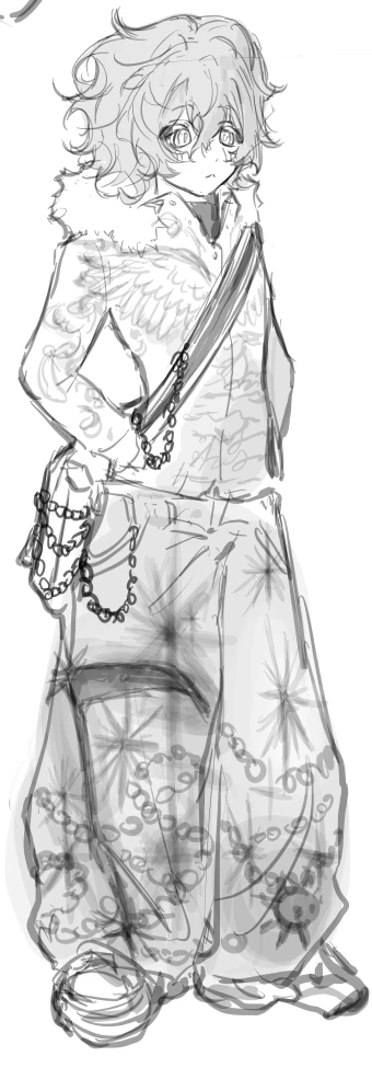 Que in cool Outfit