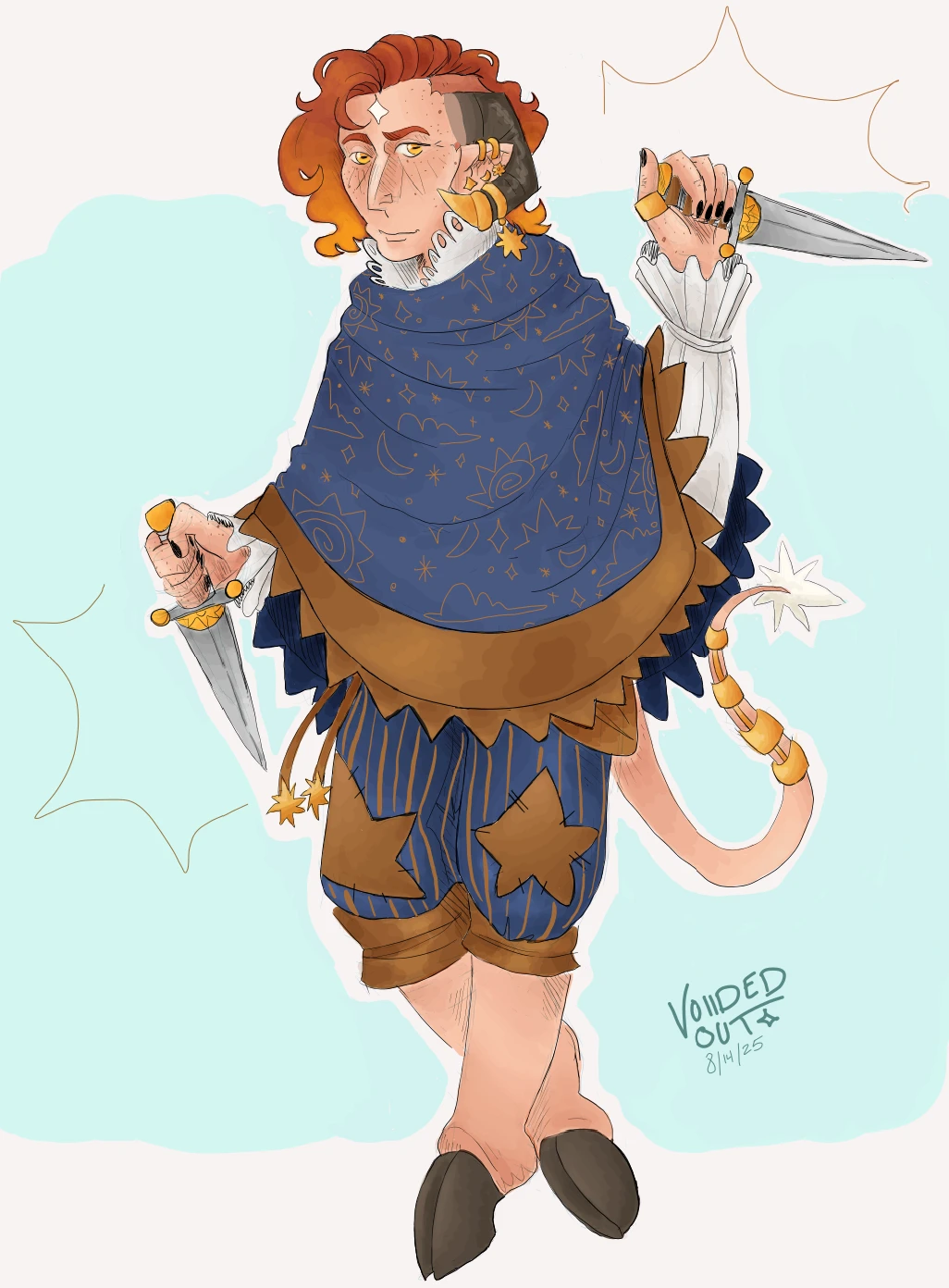 Azrael as a Tiefling