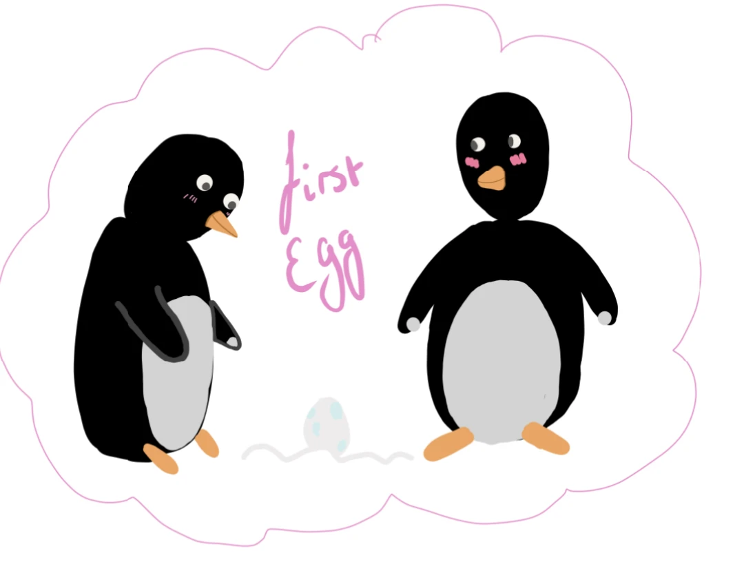 Penguins first egg