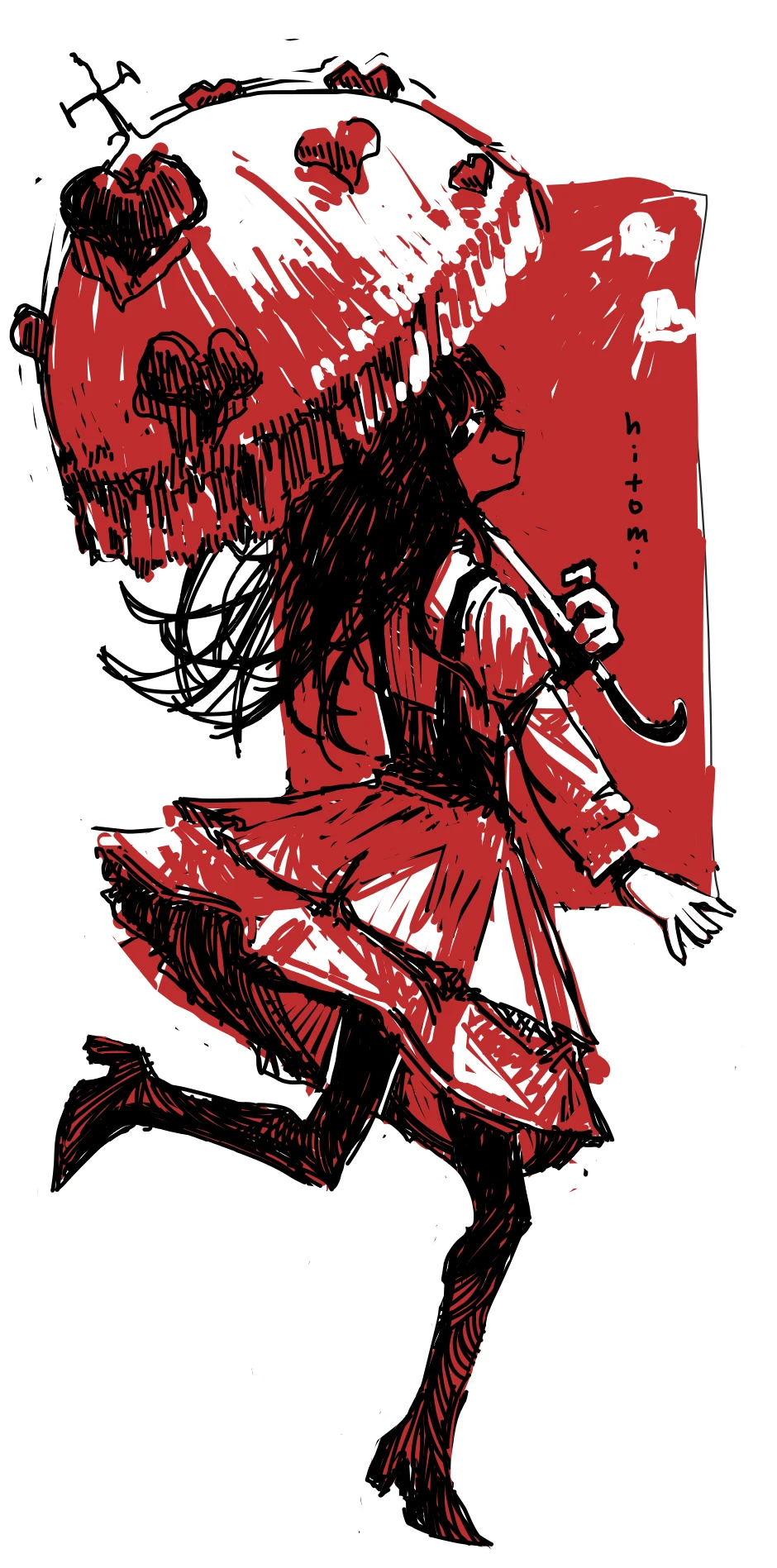 hitomi sketch (alicejoza OC)