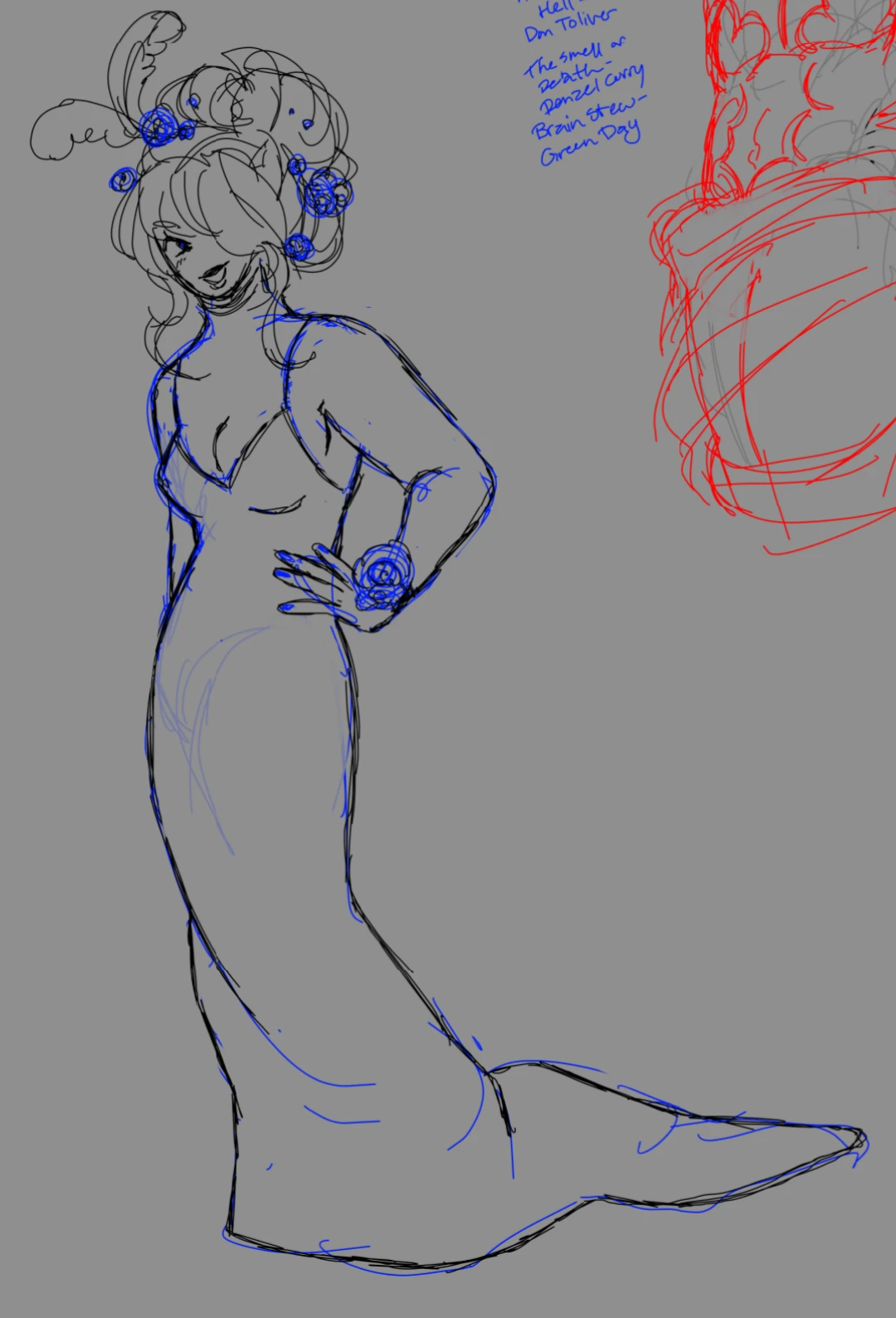 Omg I used blue