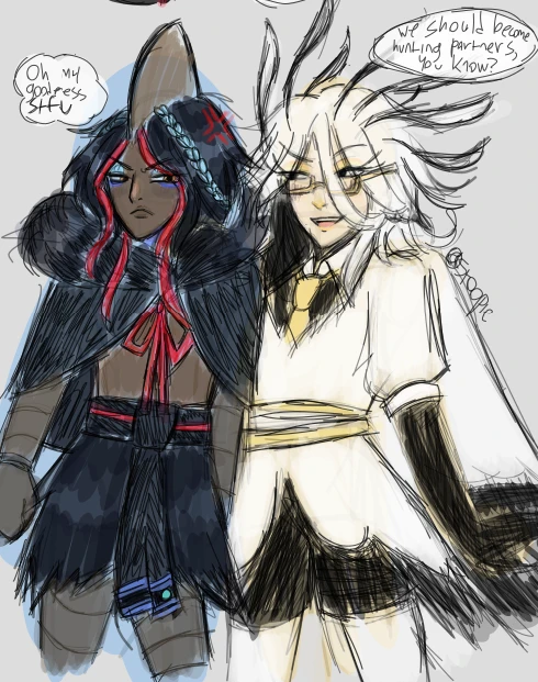 Bothered Cassowary and the Talkative Secretary bird