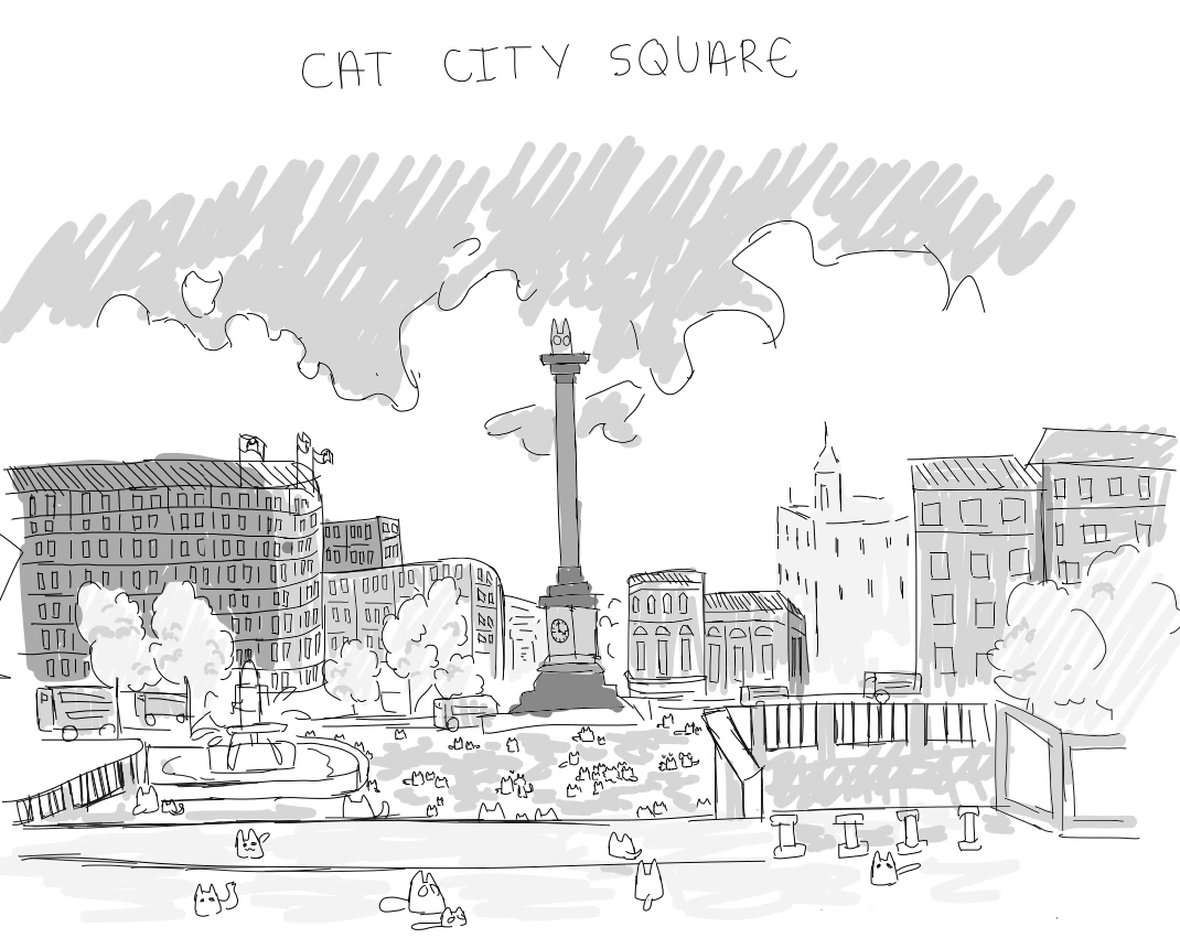 the city square of cat city!!!