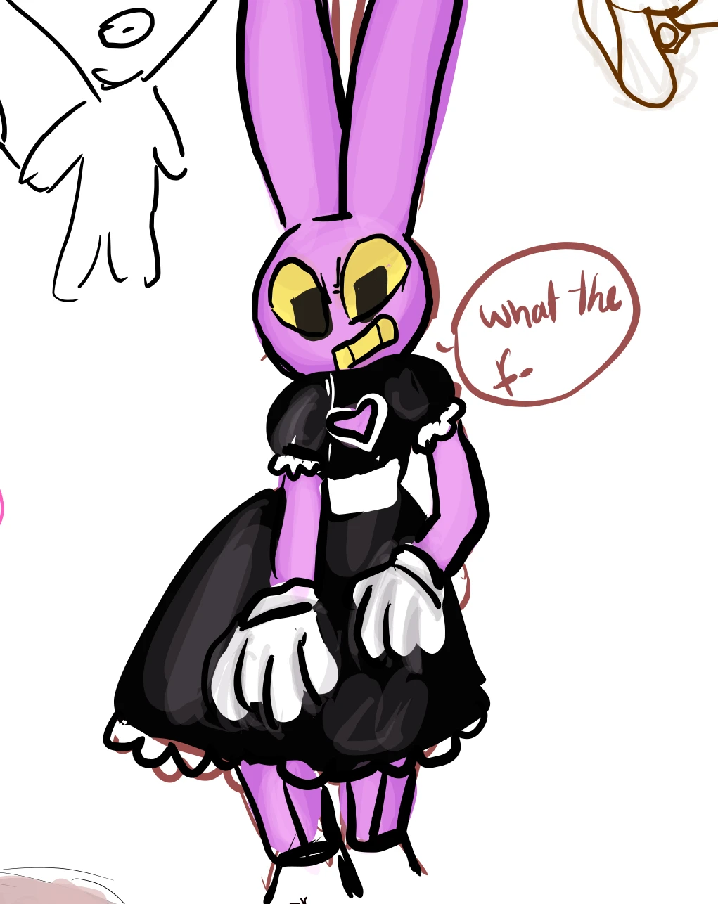 Jax in a maid dress for yall freaks
