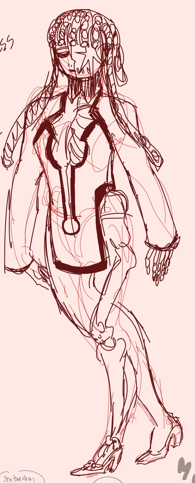 Noli in a trash anime fit