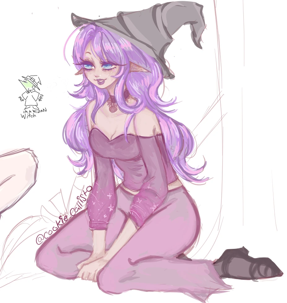 My lil witch drawing 