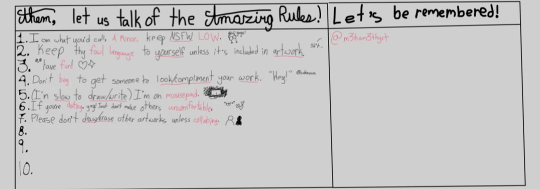 My "giggles" Rules