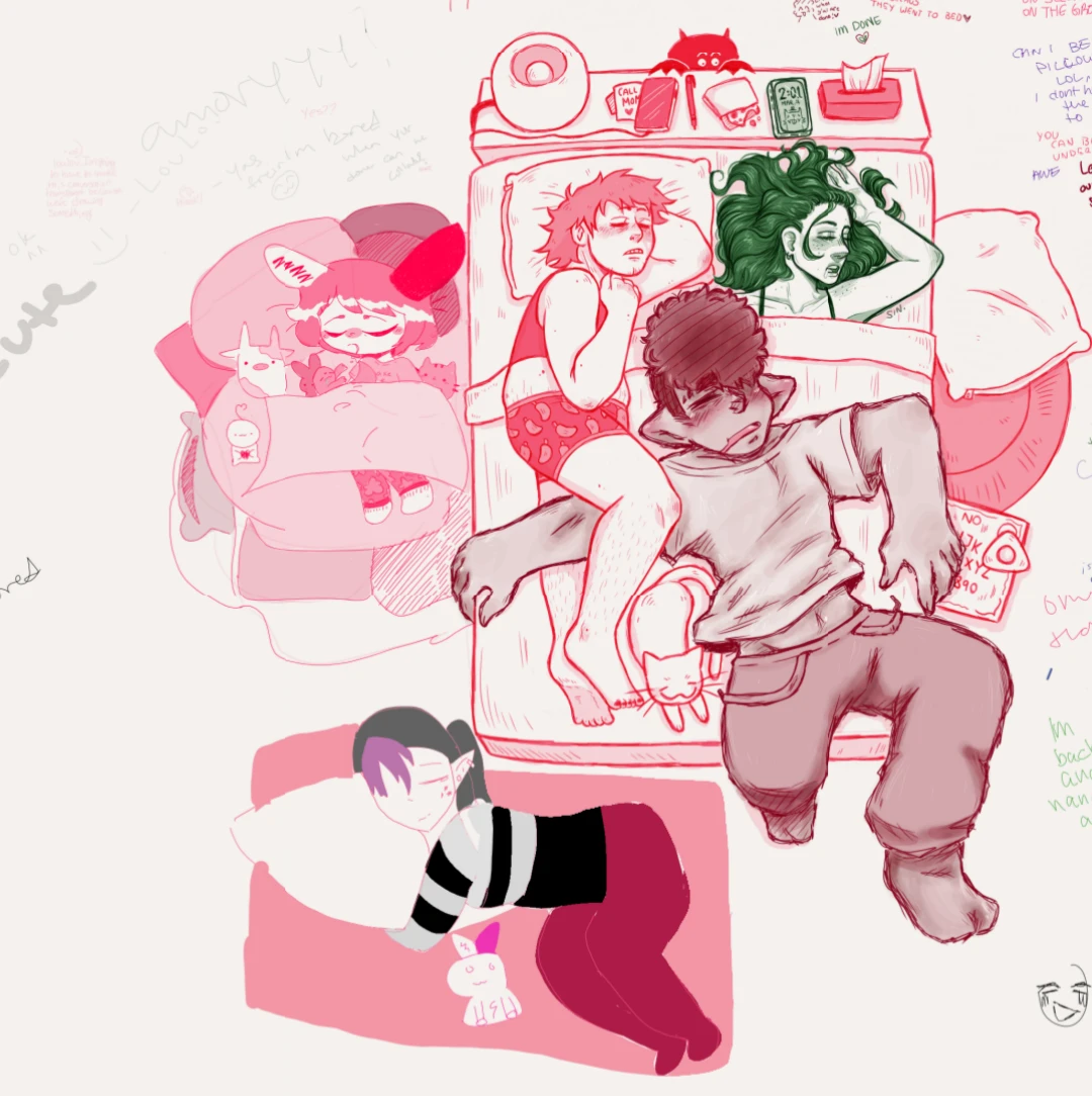 slumber party  with besties