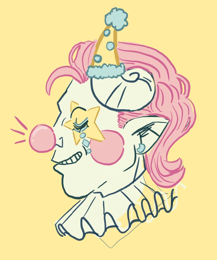 Clown tiefling warm-up