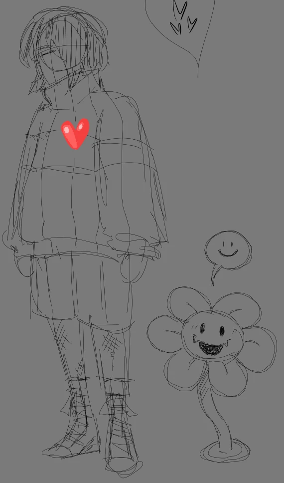 Frisk & Flowey