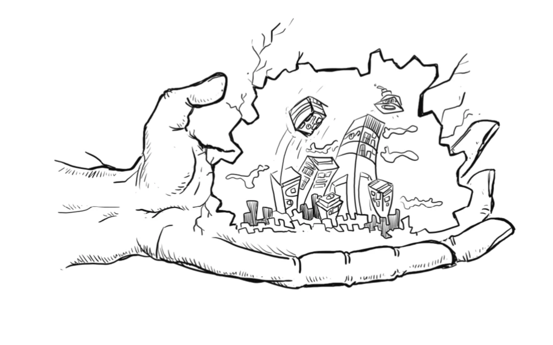 Fantasy doodle - spontaneous art