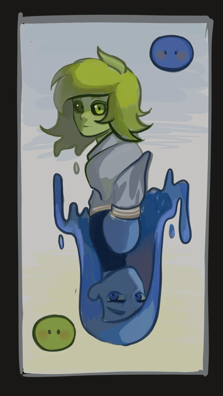 one side, one card