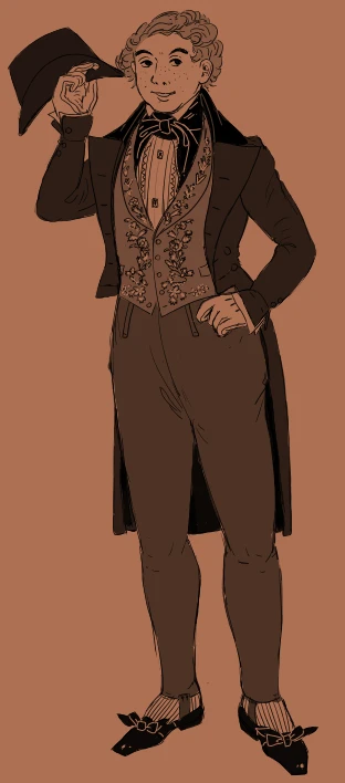 August in Opera outfit