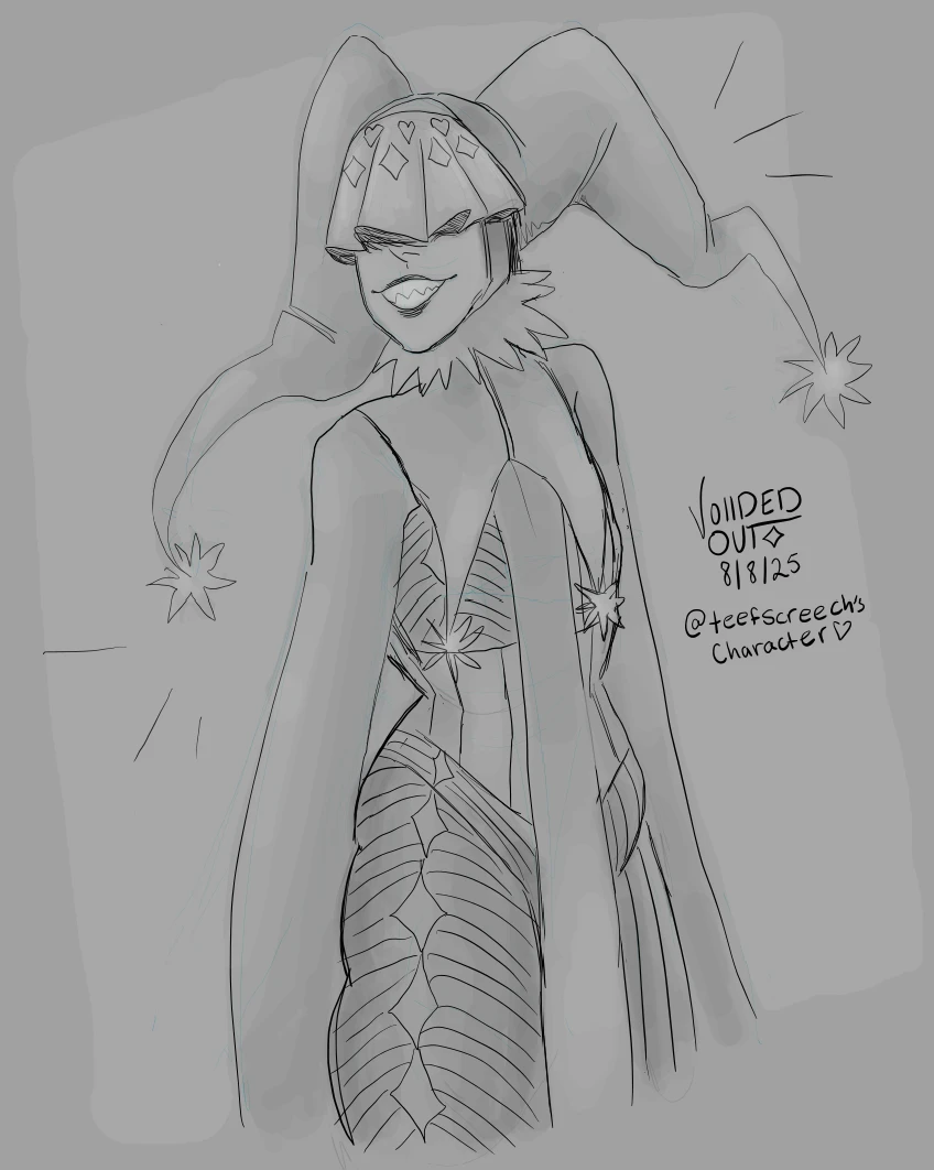 Fanart of @teefscreech's character