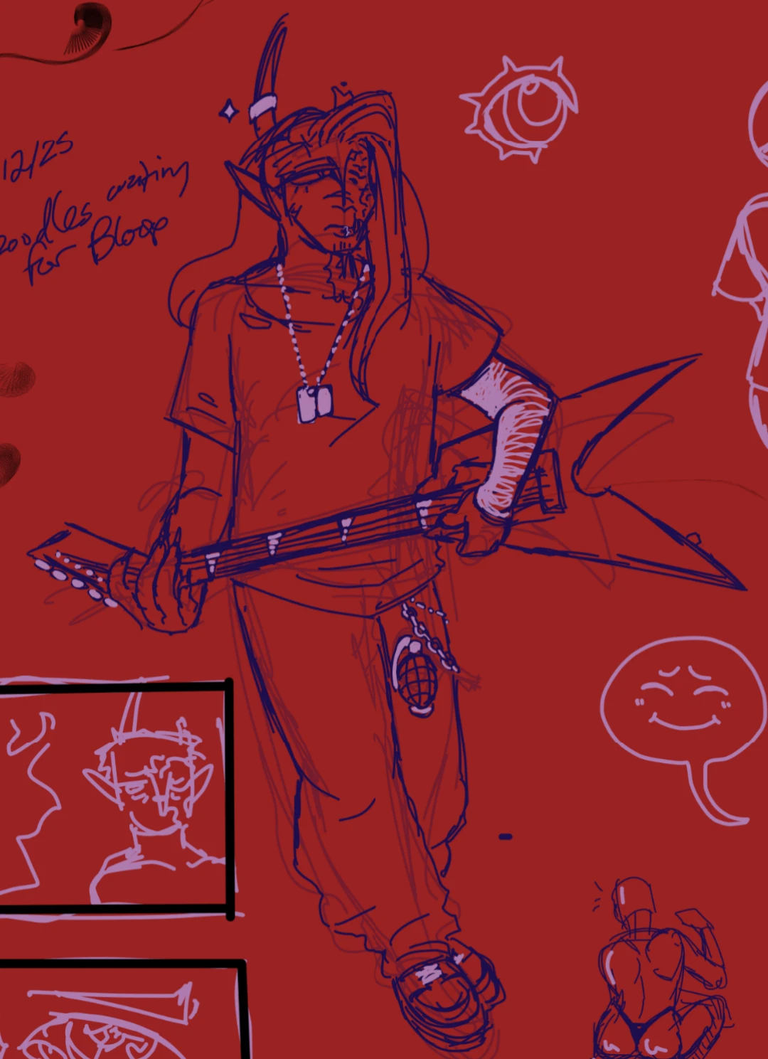 Whole lotta stuff, but the guitarist is the focal
