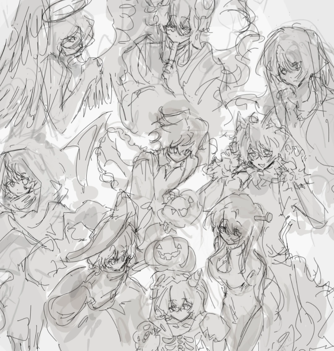 Halloween Art but  i dont wanna color.             