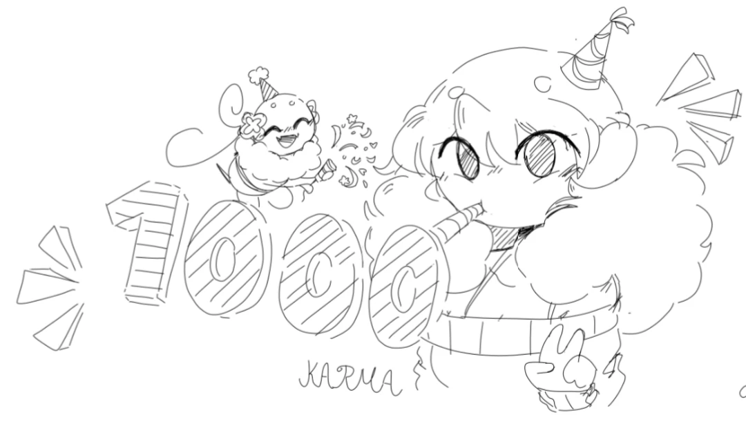 1000 Karma Celebration Post 🎉
